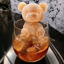곰돌이 얼음틀 캐릭터 홈카페 트레이 몰드 실리콘 얼음틀, 엄마곰 아기곰 1세트