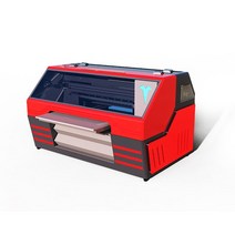 UV 인쇄기 프린터 고중국 공장 A2 50x40cm UV 평판 프린터 듀얼 헤드 재료 전화 케이스 플라스틱 금속, 01 red
