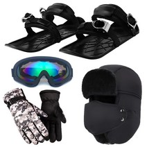 숏스키 미니 스키 vip drop shipping mini ski skates snow shoes mini ski skates for snow short skiboard, 4ni1