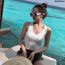 메이킹유 7093 프란 탑 민소매 나시