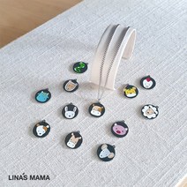 리나스마마 동물띠(12지신) 미아방지 아기 목걸이/팔찌 24종 택1, 목걸이01) 쥐띠 아기목걸이, 유아용(목걸이35cm/팔찌11cm)