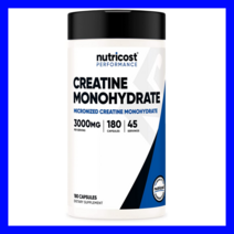 미분화 크레아틴 Monohydrate 뉴트리코스트 3000mg 180캡슐