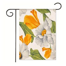 봄정원 플래그 꽃 외부 수직 휴일 마당 장식 배너 30*45CM(11 81IN *, 06 6