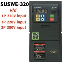 주파수변환기 헤르츠 50hz 60hz 3KW VFD 인버터 2.2KW 5.5KW 주파수 3PH 220V 380V 출력 변환기 가변 드라, 03 3PH 380V_02 1.5KW, 01 SUSWE-320
