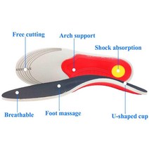 족저근막염깔창 아치키퍼 무지외반증 기능성 평발 쿠션 깔창Orthotic Insole Arch Support 발바닥 용 플랫
