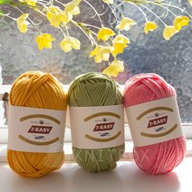 세븐이지 목도리실 겨울실 의류실 코바늘실 뜨개실, 838.레몬