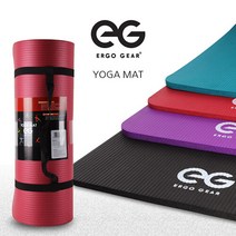 에르고기어 [ERGO GEAR] NBR 요가매트 15mm (레드), 선택완료