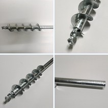 명진MS테크 하우스지주파일 스크류 폭80mm 길이655mm 하우스지주 과수목지주 태양광지주