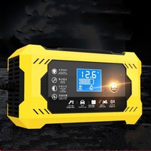 납산 배터리 새로운! LCD 터치스크린 자동차 배터리 충전기 12V 6a 고속 강력 펄스 수리 건식 납 산성, 01 EU Plug