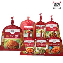 [종가] 포기김치4kg + 김치 2.5.kg/3kg (열무/총각/백/깍두기/갓/전라도 택1), 6)포기김치4kg + 전라도포기김치3.3kg