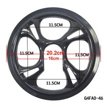 42T 44T 46T 48T 52T MTB 자전거 범용 크랭크 커버 캡 체인링 세트 체인 휠 가드, G4FA0-46