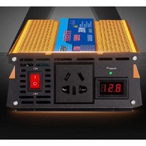 캠핑 차량용 인버터 순수정현파 인버터컨버터 자동차 가정용 변압기, 220V, 12V, 1200W~12V~220V(디지털디스플레이포함)