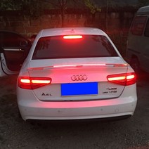 아우디 A4L A5 A6L A7 A8 슈퍼 런 스포일러 ABS 소재 후면 테일 프라이머 색상 아우디 A4L A5 A6L A7 A8 스포일러에 적합, 1개, 단일, Colorless spoiler