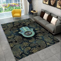Nazar Evil Eye Tree of Life 영역 러그 가정용 카펫 거실 침실 소파 도어매트 주방 장식 어린이 놀이 미끄럼 방지 바닥 매트, 36.40x60cm15x23in - 9