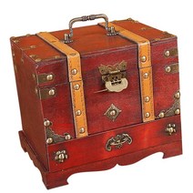 GHSHOP 보석 귀걸이 반지에 대한 거울 상자와 중국 빈티지 보석 상자 주최자