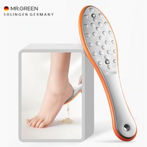 [MR.GREEN] 프리미엄 굳은살 발바닥 양면 발각질제거 최고등급 의료용 스테인레스 페디큐어 풋케어 정식수입제품 당일발송, 선택03.MR-2205PR(퍼플)