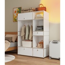 USM 스타일 가구 모던 캐비닛 거실 다용도 미니멀 모듈 서랍장 콘솔 감성 디자인 옷장, 베이지-120x50x180