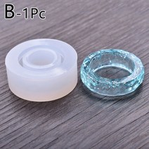 레진탑꾸재료 고양이 귀 반지 실리콘 몰드 에폭시 수지 몰드 실리콘 주조 몰드 diy 보석 만들기 결과 공예 도구 액세서리 16-18mm, ㄴ 17mm