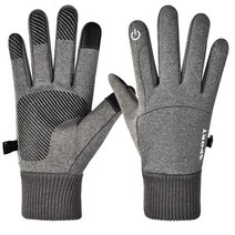 Cycling Motorcycle Winter Waterproof Men39s Gloves Windproof Sports Fishing Touchscreen Driving Ski, [03] XL, [01] light gray