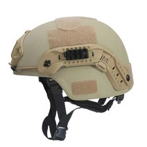 전술 헬멧 NIJ 클래스 IIIA 헬멧 블랙 빠른 방탄 UHMW-Aramid 코어-방탄 155591, L, KAHKI