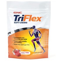 GNC 지앤씨 트리플렉스 소프트츄 TriFlex Soft Chews Berry Creme 60정