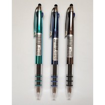 UV 스마트 터치 3색볼펜 0.7mm 볼펜 3칼라 꾸밈, 세트(3개)