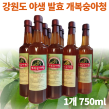 강원도 홍천 새콤달콤 야생 토종 개복숭아 액기스 돌복숭아 복숭아 엑기스 청 복숭아즙 발효액 숙성액 진액 절임 효소 액상 즙 건강즙 추천 국산 750ml 1개 2개, 개복숭아 액기스 750ml 1개