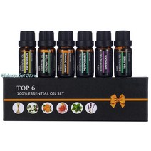 6Pcs/Set 100% Pure Natural Aromatherapy Oils Kit 10ML For Humidifier Water-soluble Fragrance Oil Mas, [01] 6 pcs 1 Set