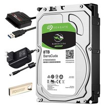 FD 8TB 하드 드라이브 업그레이드 키트 PC 및 외장 HDD용 씨게이트 바라쿠다 ST8000DM004 포함 팬텀 SATAUSB 3.0 변환기 USB 플래시 인사이드 크로닝, Accessory