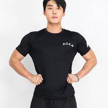 쿨드라이 해군 ROKN 로카반팔티 검정 로카티 군인 군용 티셔츠