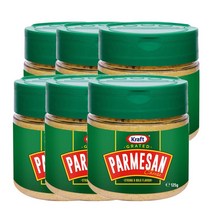 크래프트 그레이티드 파마산 치즈 치즈 125g Kraft Grated Parmesan Cheese Cheese, 6팩