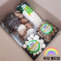 드림컴퍼니 전골용 모듬버섯 (새송이/팽이/황금팽이/느타리/만가닥) 청경채, 01. 모듬버섯 (전골용)