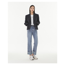 [LAP] 랩 made by LAP 일자 밑단롤업 데님 팬츠 AP7DP164