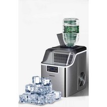 사무실용제빙기 직수제빙기 영업용 각얼음 얼음기계, 24개 얼음틀  - 생수통