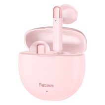첫드림 Baseus 베이스어스 TWS 미니 작은 귀길 적용 리얼 무선 블루투스 이어폰 W2 블랙/화이트/그린/핑크, 핑크