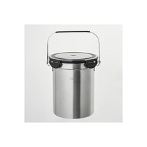 냄새가안나는 가정용 스텐 음식물 쓰레기통 3L 블랙, 냄새가안나는 가정용 스텐 음식