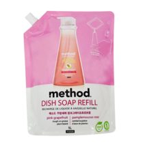 댕Ol몰 LG 메소드 친환경 주방세제 봉지 리필형 1000ml 핑크그레이프푸르트향, 1개