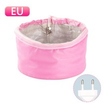 헤어캡 스팀 전기 가열 헤어 캡 뷰티 스티머 스파 영양 헤어 케어 캡 방수 정전기 제어, 나는 분홍색