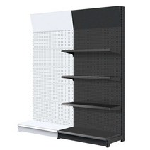 철제 공구 벽걸이 정리대 공장 타공판 수납함 거치대, 일반 단면 풀매트 블랙 73X47X200