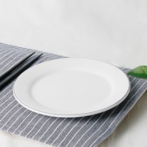 라인 양식뷔페 원형접시 22.3cm 업소용 식당 멜라민 그릇 식기