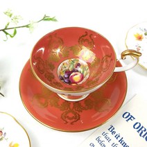 영국 앤슬리 오차드골드 갈란트 페데스탈 티잔