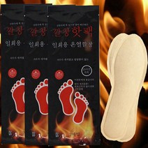깔창 발바닥 따끈한 온열 깔창핫팩 남여 발한팩 50매, 여자용