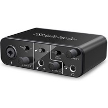 USB 인터페이스 솔로 48V 팬텀 파워가 있는 XLR PC/윈도우/맥 녹음 스트리밍 및 팟캐스트용 인터페이, 한개옵션0