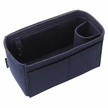 핸드백용 가방 오거나이저 인서트 8개의 포켓키 토트백용 네버풀 백 인서트에 10가지 의 6가지 사이즈 버건디, M, Navy Blue