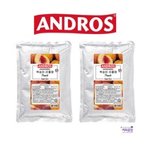 (2개)앤드로스 복숭아 리플잼 1kg x 2개, 2개