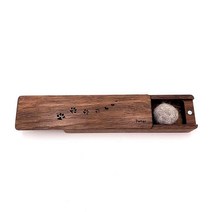 고양이 수염 털공 치아 수집 보관함 강아지 반려 동물, S/10cmx3.5cmx2cm/체리나무