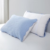루마인홈 고급 목화솜 견고한 누빔 순면 100% 고퀄 밴드형 베개커버 2개 세트 (50x70cm)