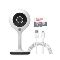헤이홈 스마트 홈 카메라 실내용 + 케이블 3m, 홈카메라+케이블3M+메모리128G