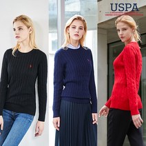 USPA 화이라벨 오가닉 케이블니트[여성]