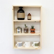 아트박스/럼버잭 원목3단선반, 본품